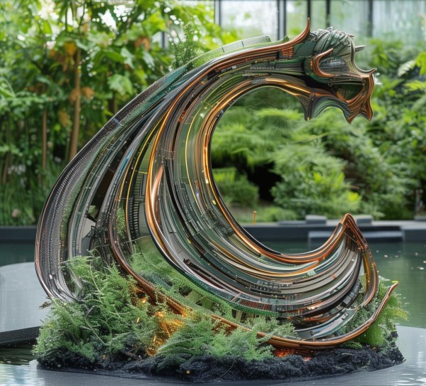 动态环保手工制作艺术,自然与科技的完美融合 动态环保手工制作艺术,自然与科技的完美融合